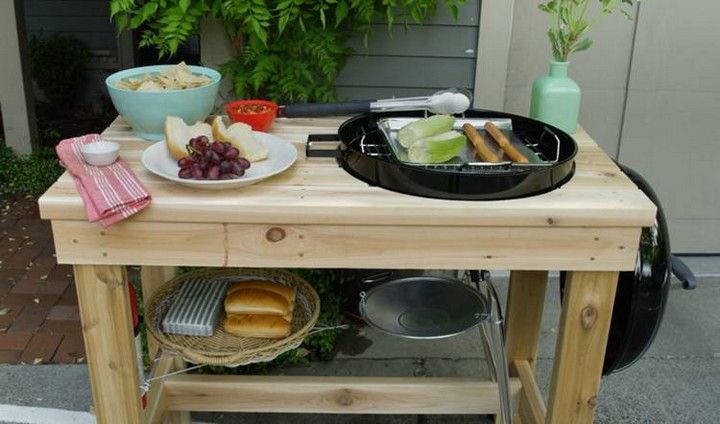 DIY Outdoor Grill Station 1