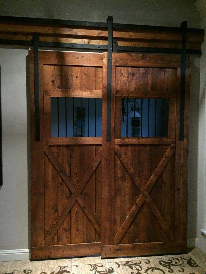 DIY Overlapping Tandem Barn Doors