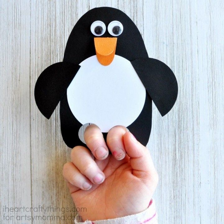 DIY Penguin Puppet