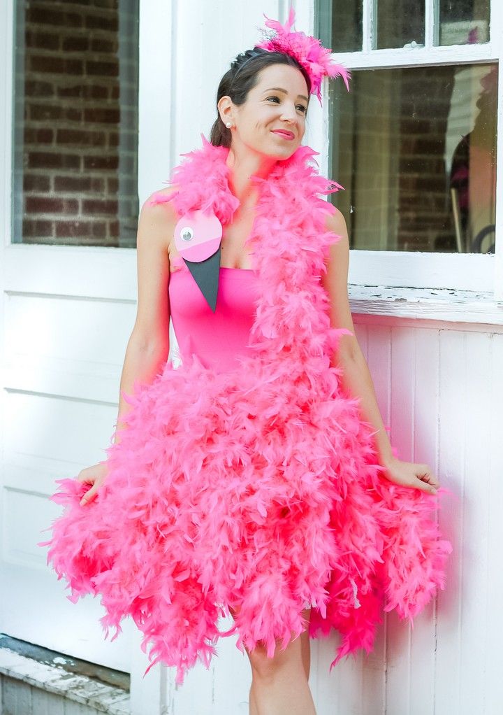  DIY Pink Flamingo Costume