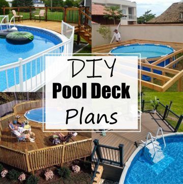 DIY Pool Deck Plans 1