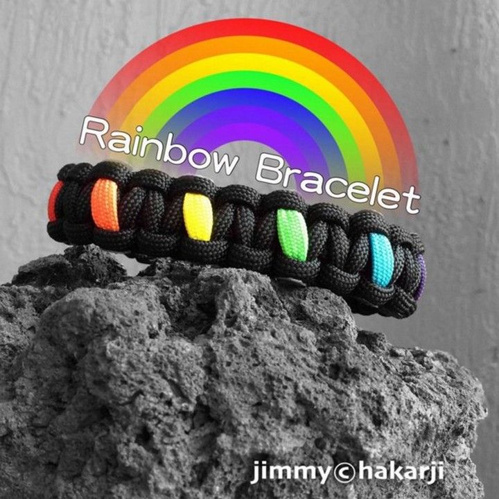 Rainbow wrist band