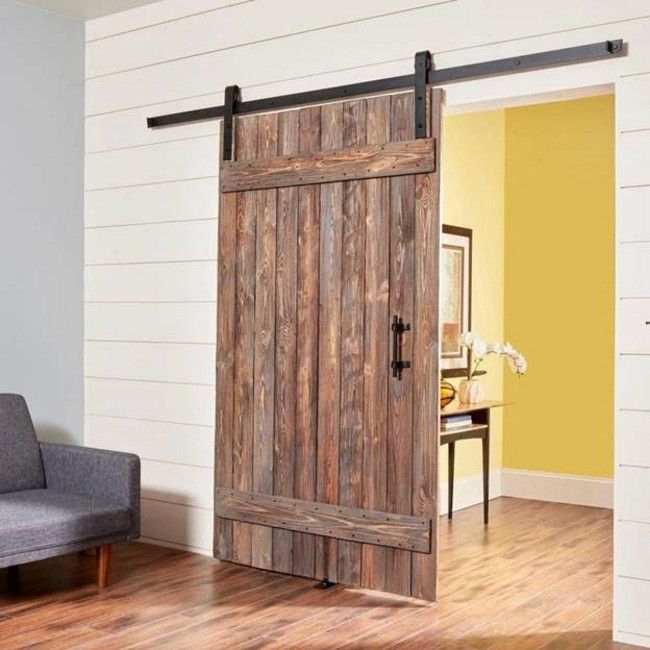 DIY Rustic Sliding Door