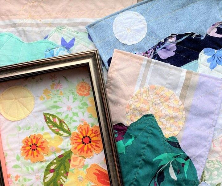 DIY Scrap Fabric Tapestry