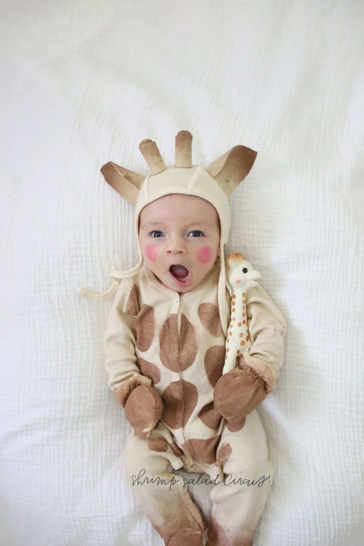 DIY Sophie The Giraffe Baby Halloween Costume