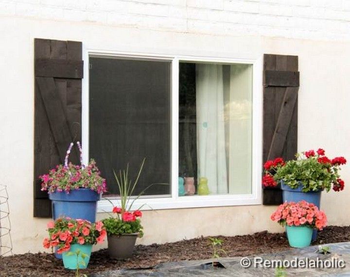 DIY Wood Shutters Under $40