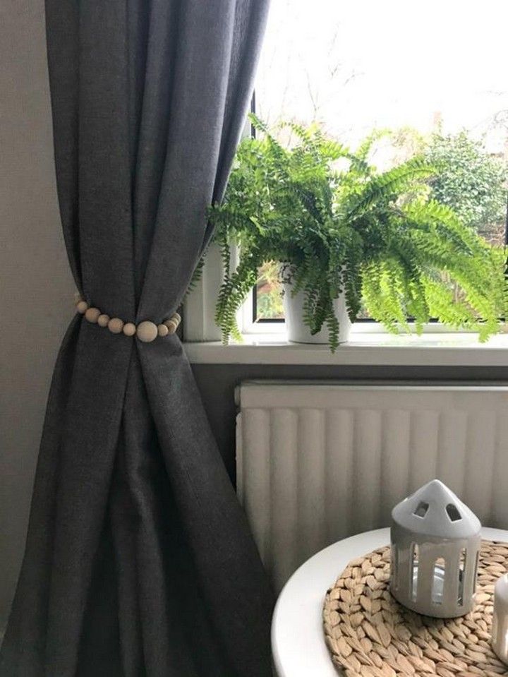 DIY Wooden Beads Curtain Tie Backs