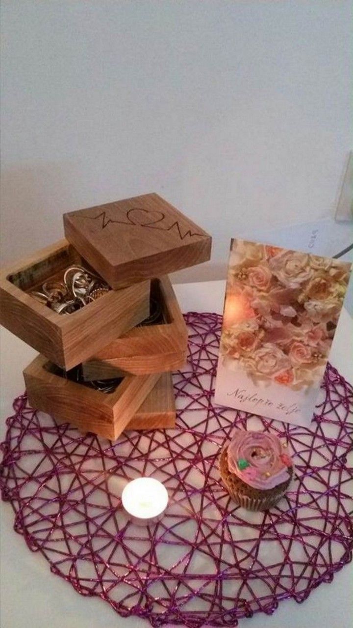 DIY Wooden Ring Box Idea