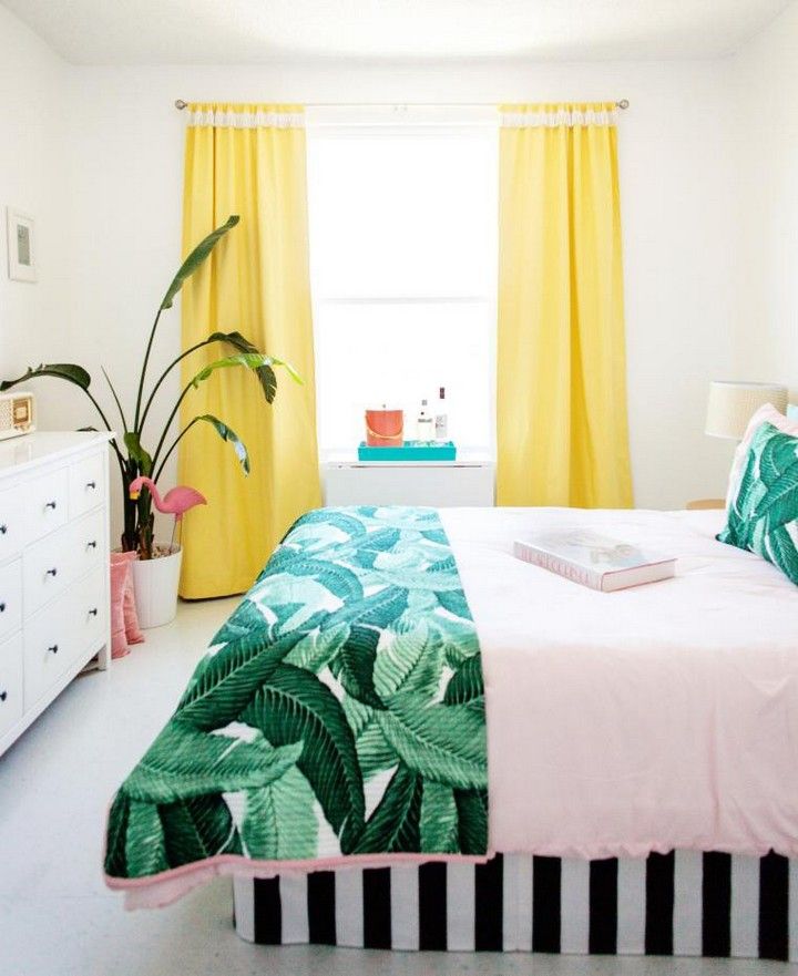 DIY Yellow Blackout Curtains