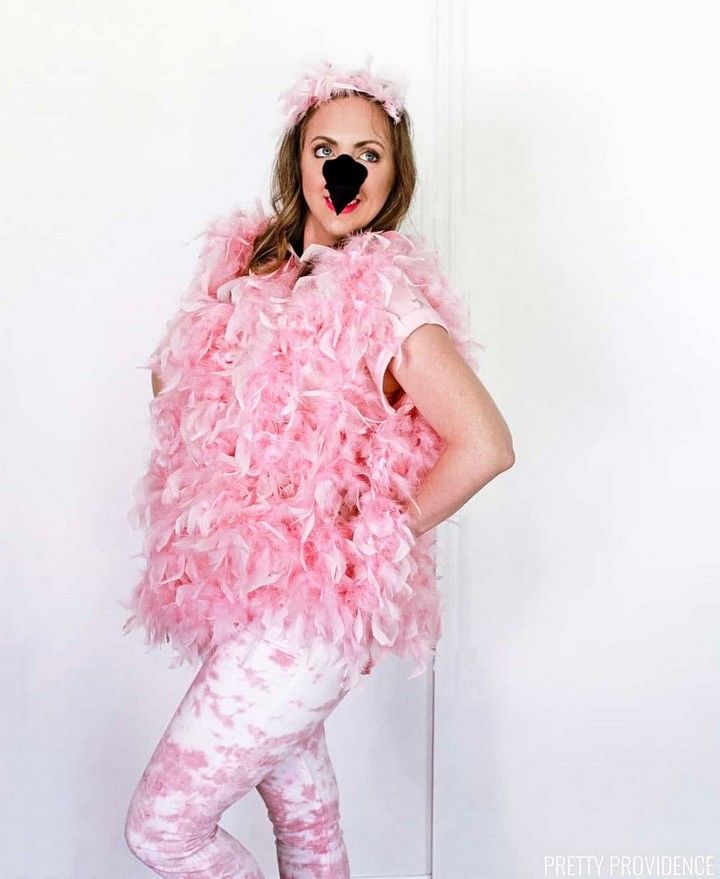 Easy DIY Flamingo Costume