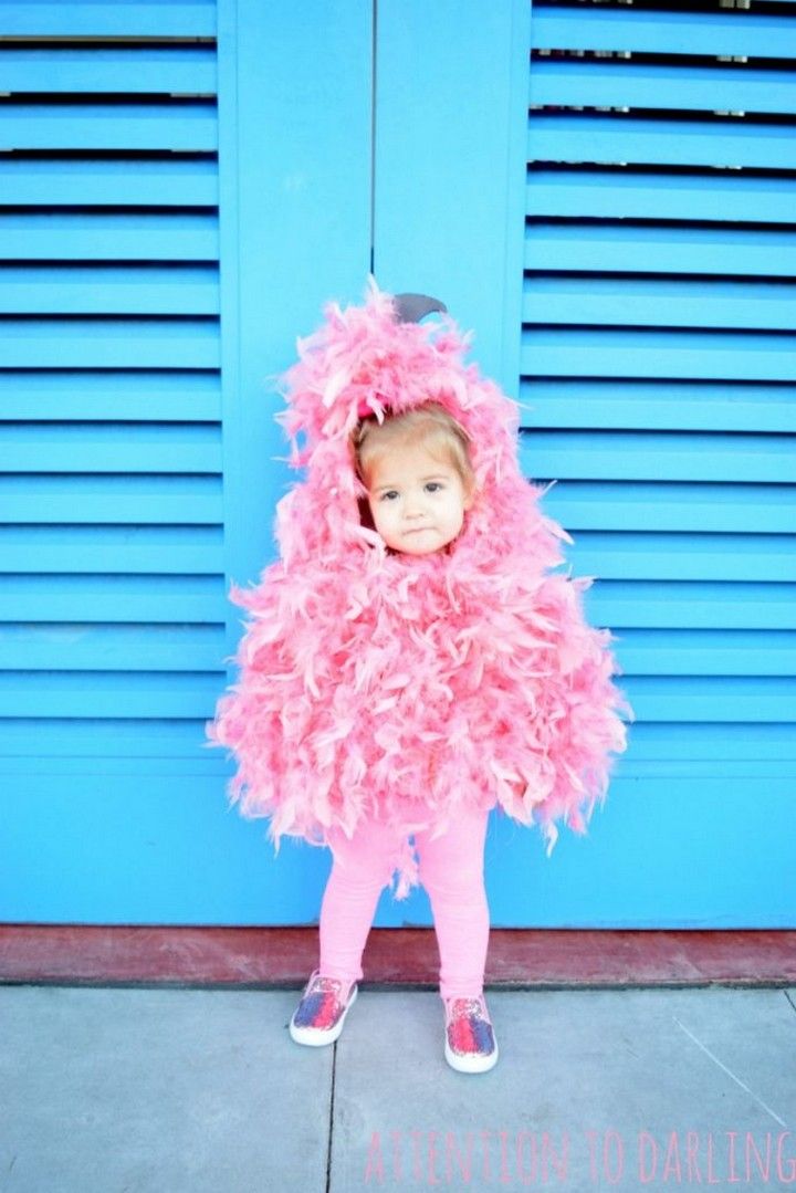 Easy DIY Flamingo Halloween Costume