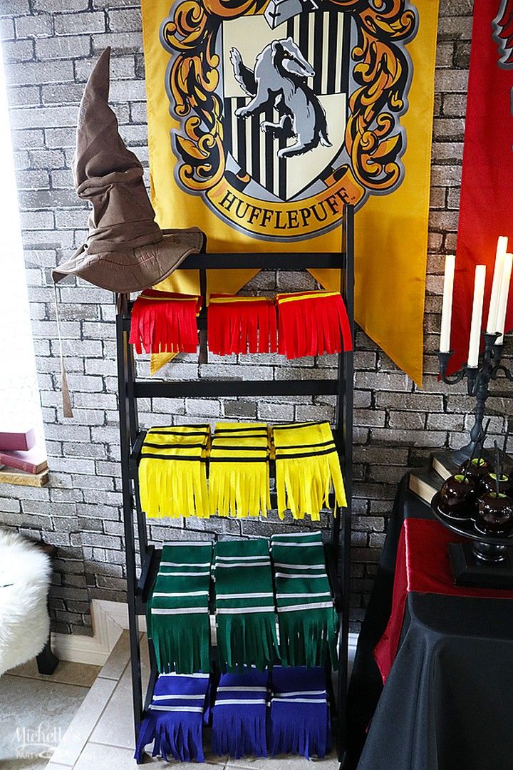 Easy No Sew Harry Potter Inspired House Scarves