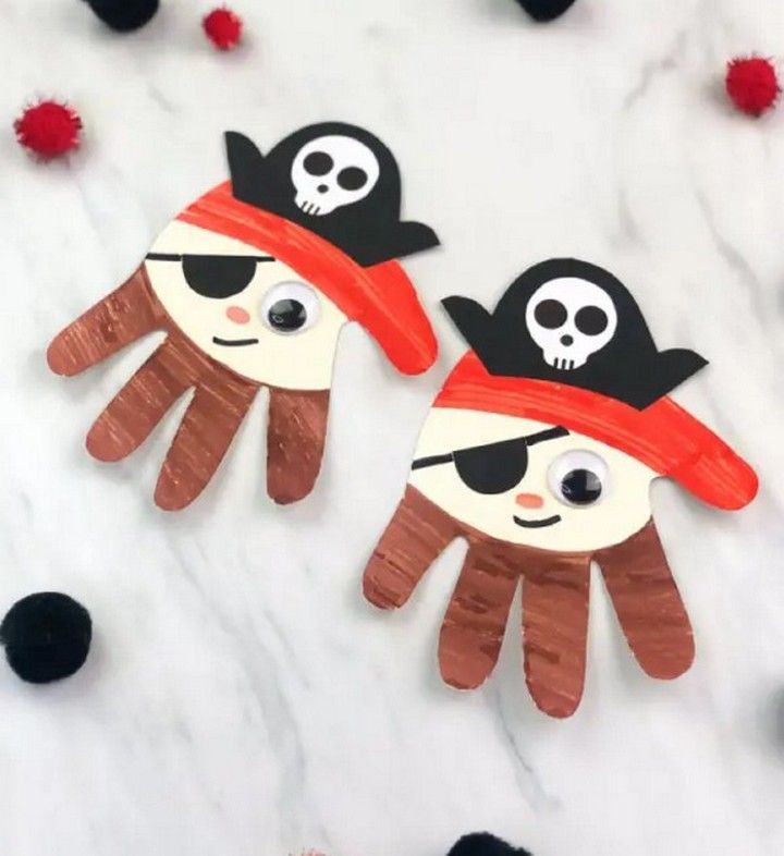 Handprint Pirate Paper Craft