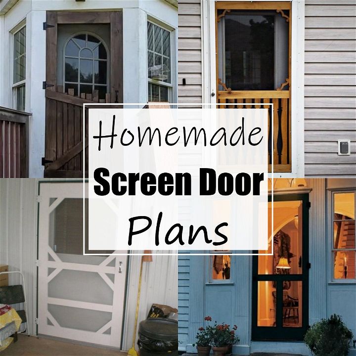 25 Homemade Screen Door Plans For Outdoor All Sands