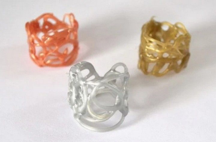 Hot Glue Rings Idea