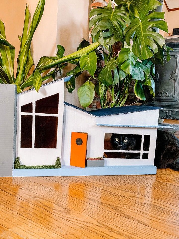How To Make A Cardboard Cat House