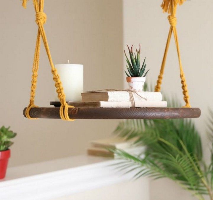 How To Make A beautiful hanging Shelf