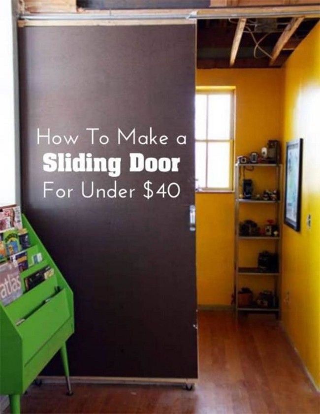 How To Make A Sliding Door Under $40