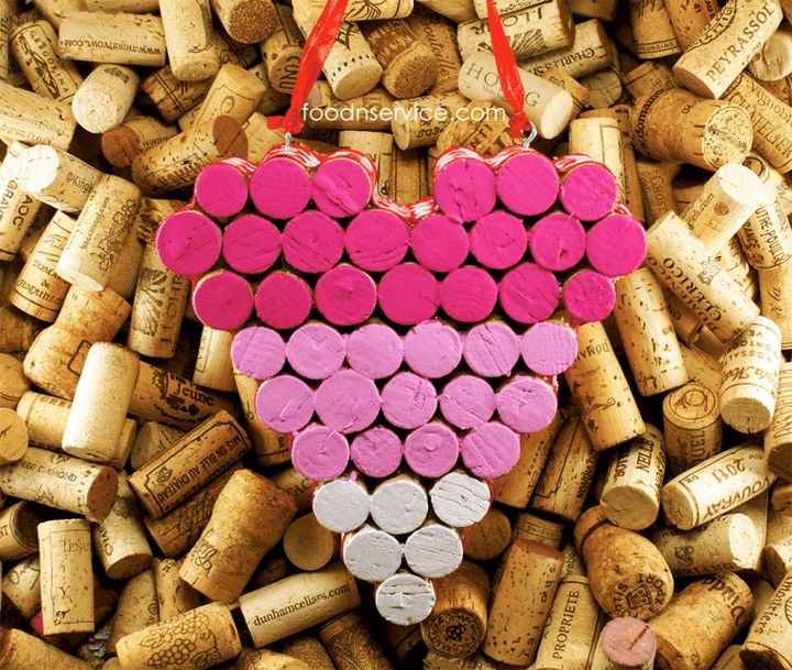 How To Make A Wine Cork Heart Trivet