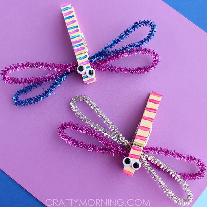 How To Make Clothespin Dragonflies