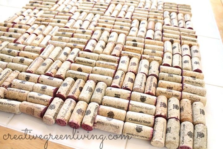How To Recycle Used Wine Corks Into A Rustic Bulletin Board