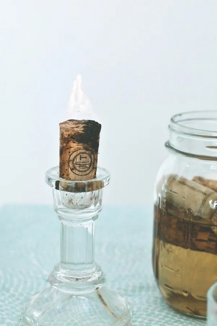 How To Turn Your Corks Into Candles
