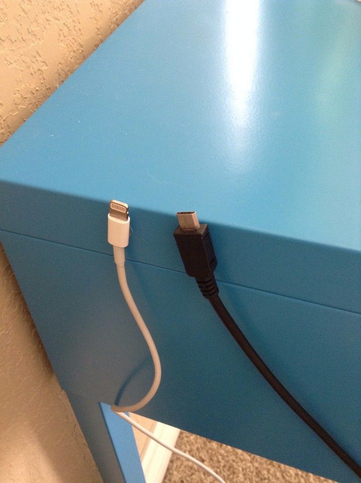 Ikea Hack Magnetic Cable Holder