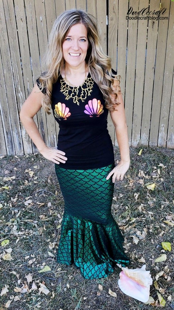 Last Minute Mermaid Halloween Costume