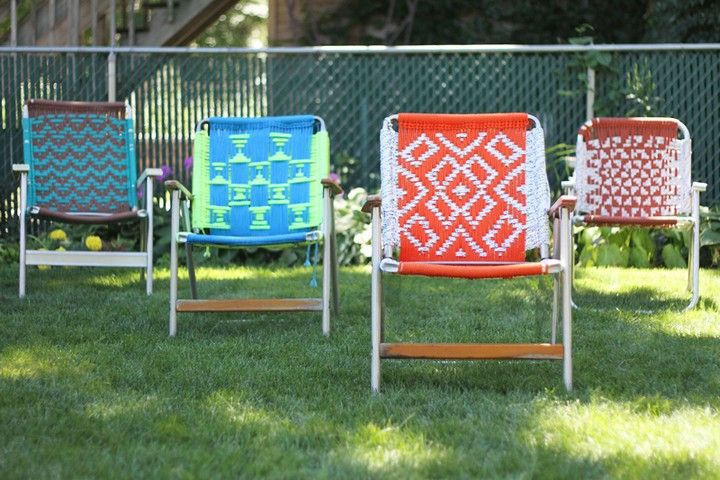 Macrame Lawn Chair 1