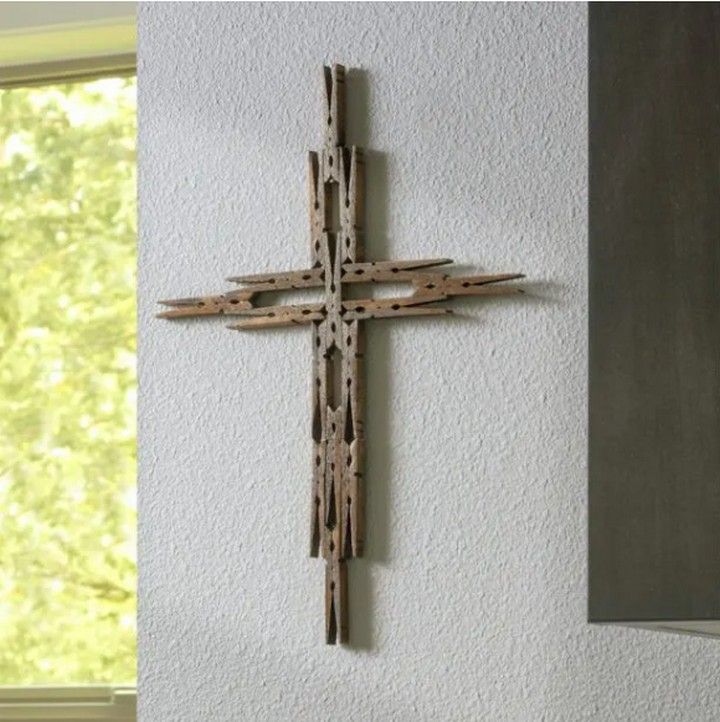 Make A Clothespin Cross In Four Easy Steps