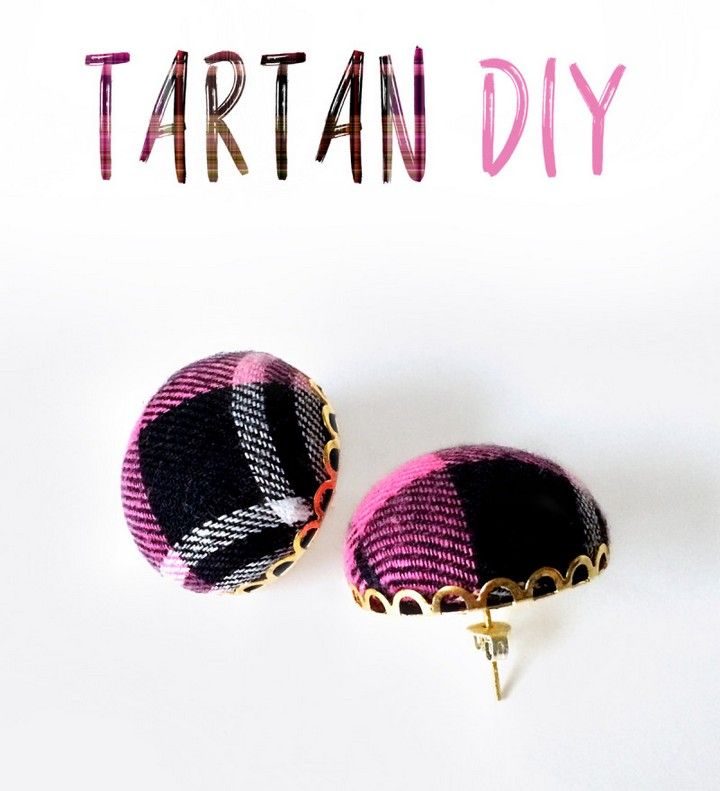 Make A Pair Of Trendy Tartan Earrings