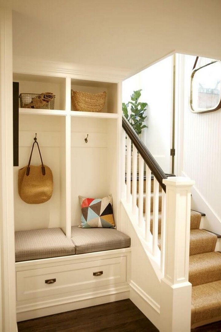 Mudroom At The Bottom Of The Stairs