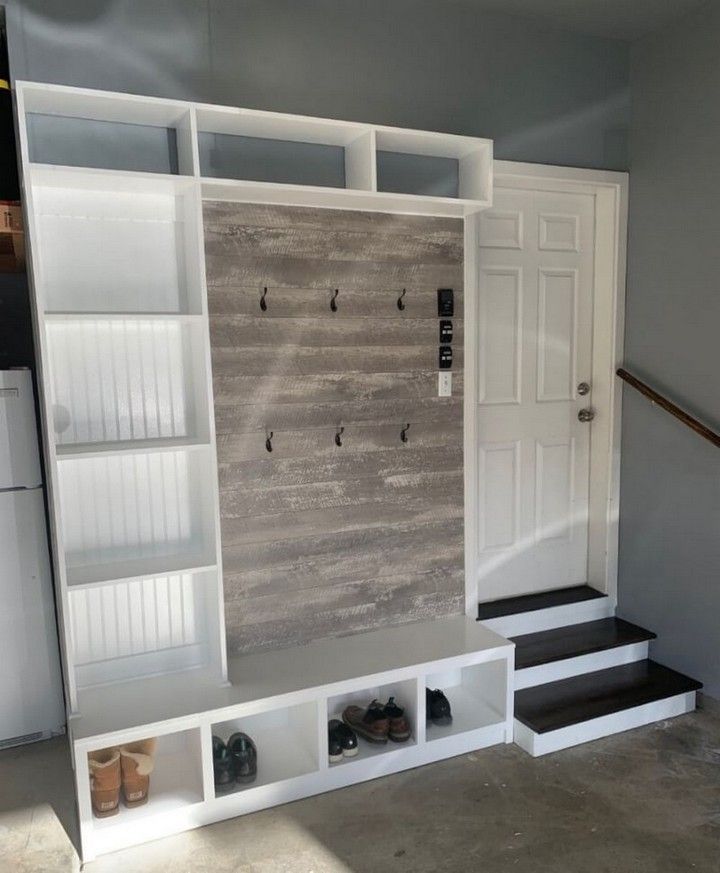 Mudroom In The Garage