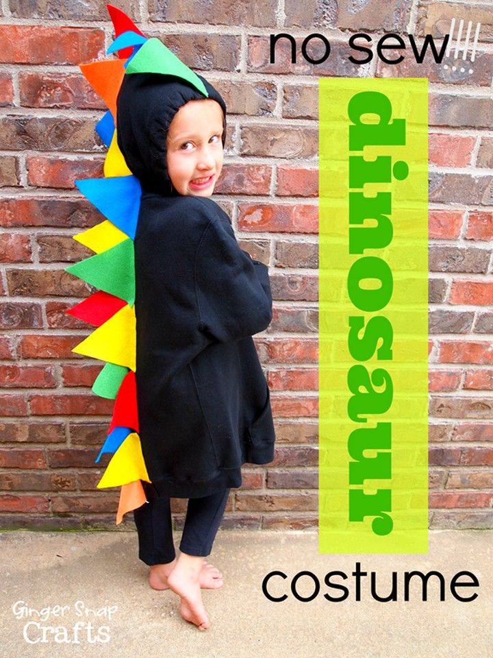 No Sew Dinosaur Costume