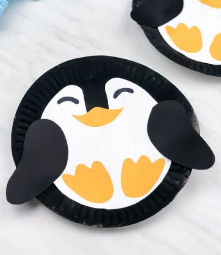 Paper Plate Penguin Craft