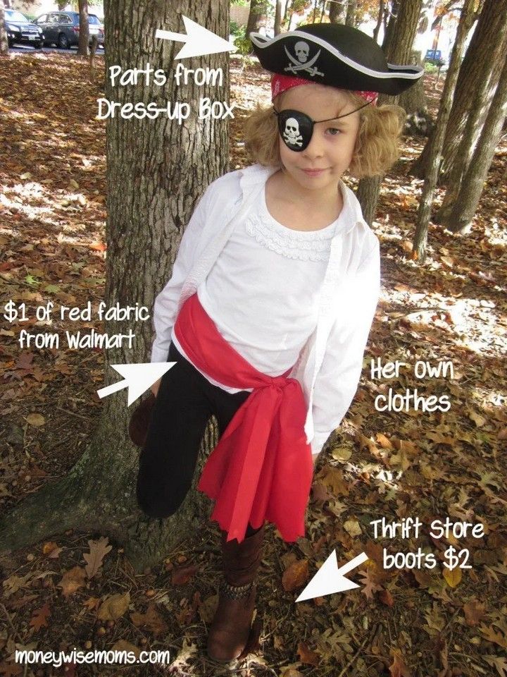 Pirate Costume DIY with Regular Clothes