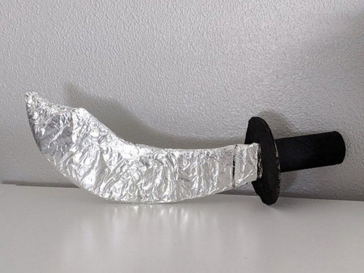 Simple DIY Cardboard Pirate Sword
