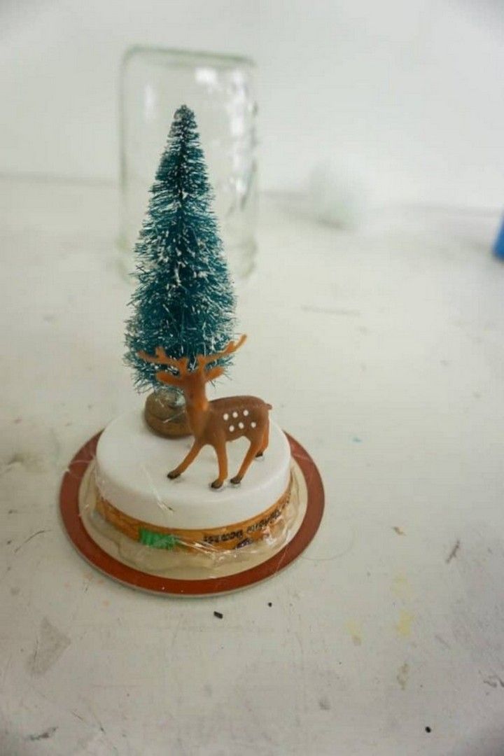 Snow Globe Mason Jar