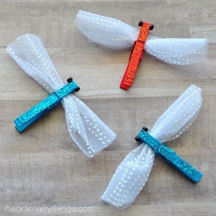 Sparkly Clothespin Dragonfly Craft
