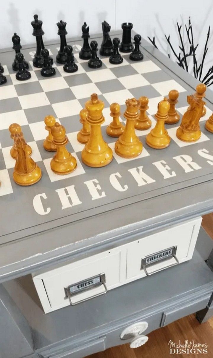 Spray Paint Your Way To A Gorgeous chess Table