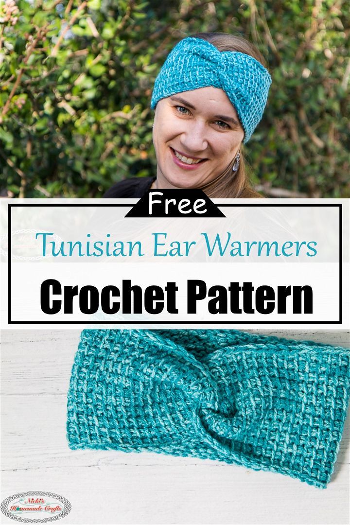 Tunisian Ear Warmers