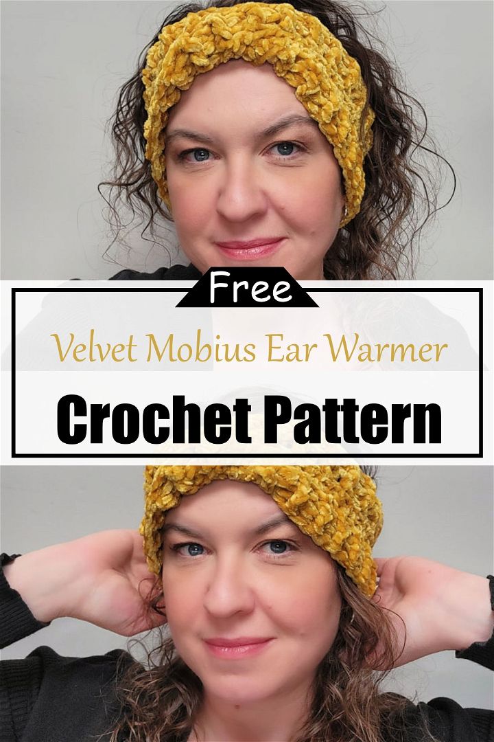 Velvet Mobius Ear Warmer