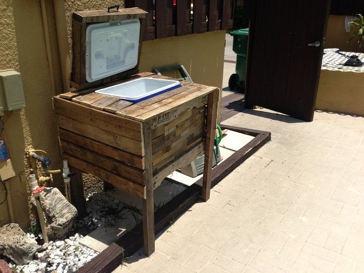 Vintage Ice Chest From Wood Pallets