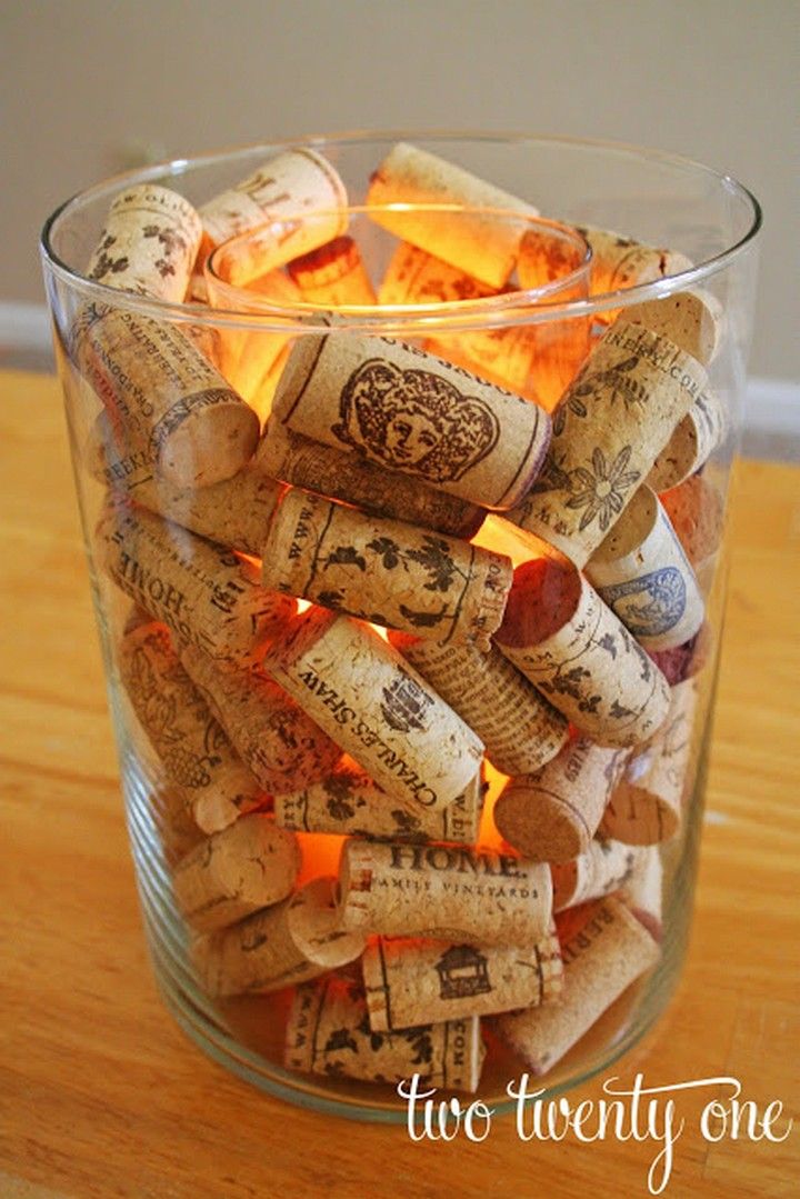 Wine Cork Candle Holder