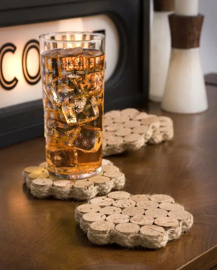 Wine Cork Coasters Look Great On A Budget