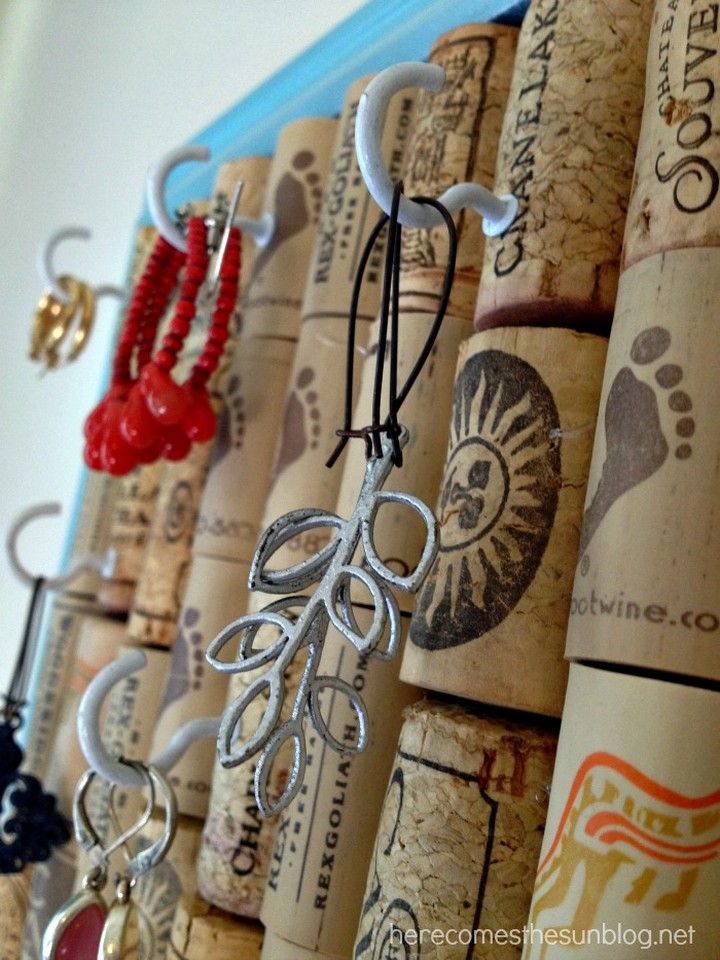 Wine Cork Jewelry Organizer