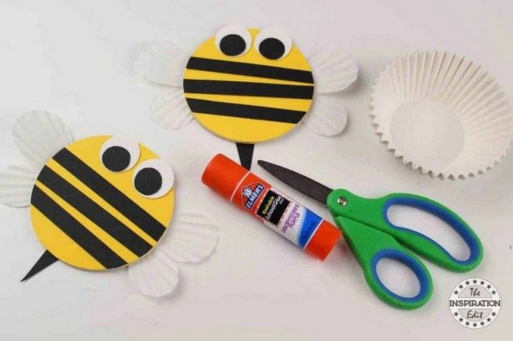 Wooden Craft Bumble Bees For Kids