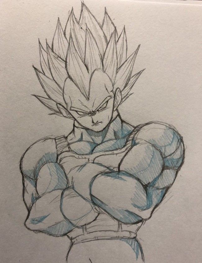 Vegeta sketching Images