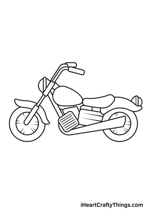 How To Draw A Motorcycle